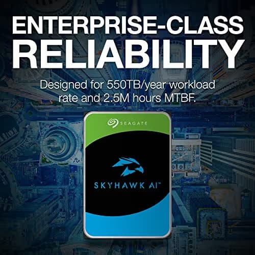 Seagate SkyHawk AI 10TB HDD 3.5" 7200RPM SATA image