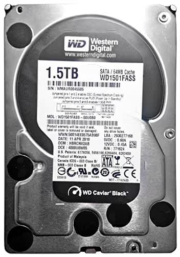 Western Digital Caviar Black 1.5 TB HDD 7200RPM 3.5" SATA main image