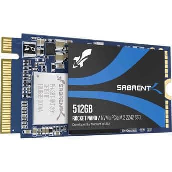 Sabrent Rocket 512GB SSD M.2-2242 PCIe 3.0 x4 NVMe image
