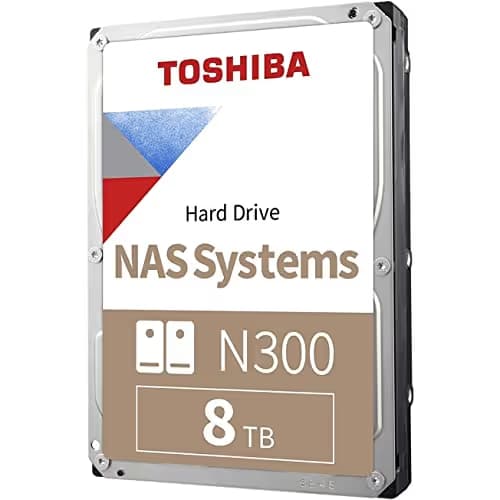 Toshiba N300 8TB HDD 3.5" 7200RPM SATA 6.0 Gb/s Internal image