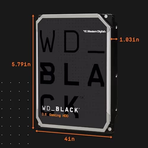 Western Digital WD_BLACK 4TB 3.5" HDD 7200RPM SATA 6.0 Gb/s Internal image