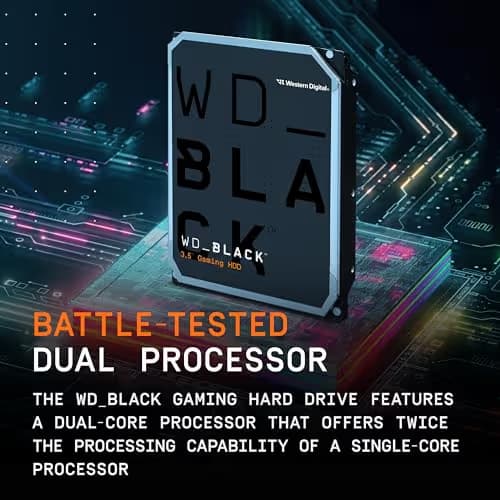 Western Digital WD_BLACK 4TB 3.5" HDD 7200RPM SATA 6.0 Gb/s Internal image