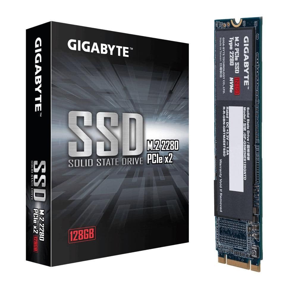 Gigabyte GP-GSM2NE8128GNTD 128GB SSD M.2-2280 PCIe 3.0 X2 NVMe main image