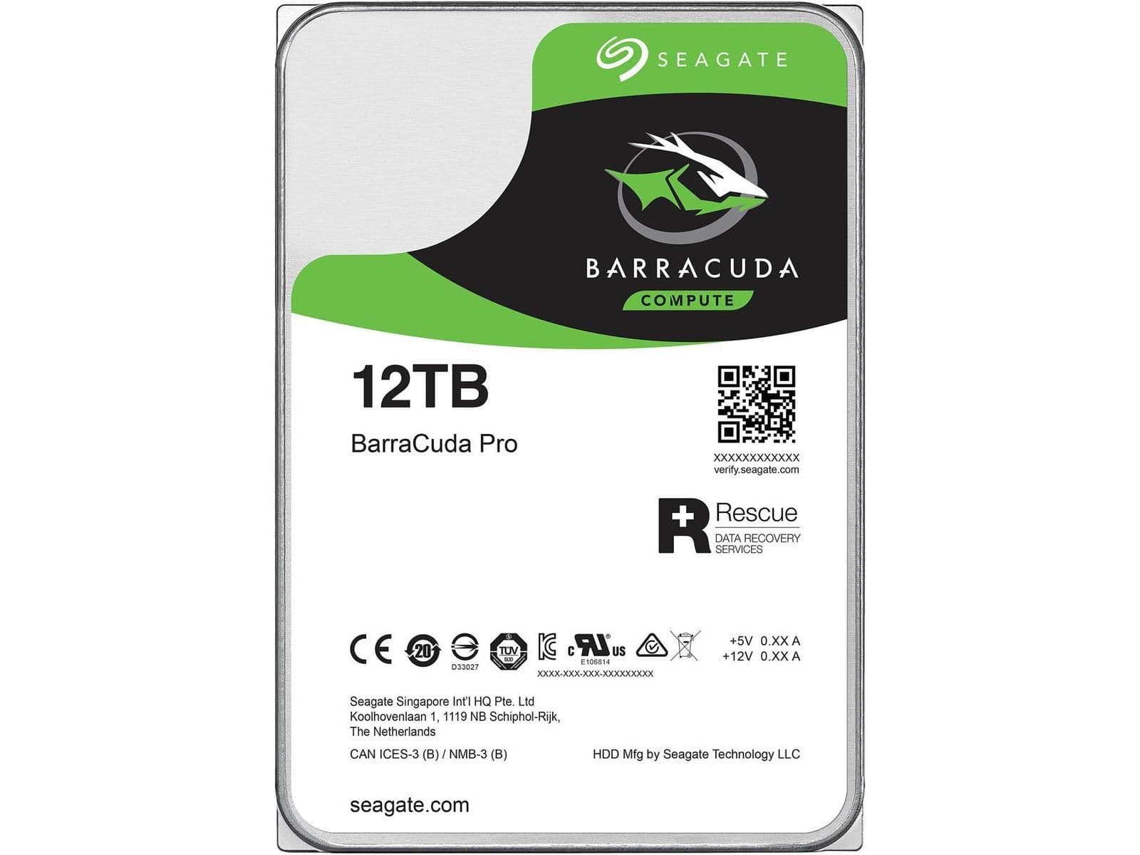 Seagate BarraCuda Pro Compute 12TB HDD 3.5" 7200RPM SATA main image