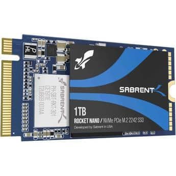 Sabrent Rocket 1TB SSD M.2-2242 PCIe 3.0 x4 NVMe image