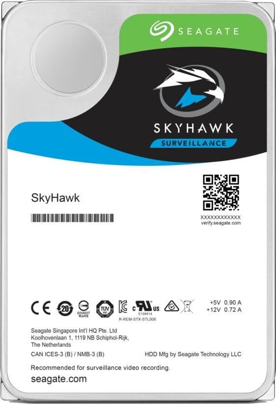 Seagate SkyHawk Surveillance 12TB HDD 7200RPM 3.5" SATA 6.0 Gb/s Internal main image