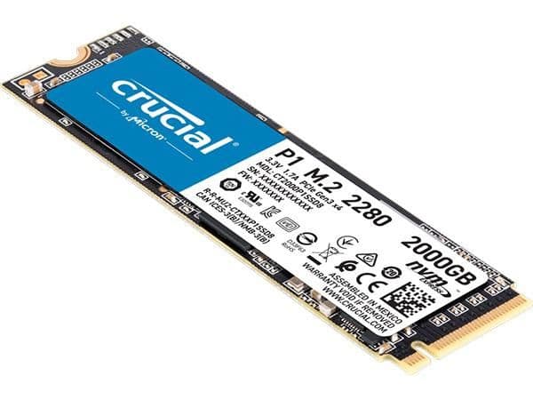 Crucial P1 2TB M.2-2280 SSD PCIe 3.0 X4 NVMe image