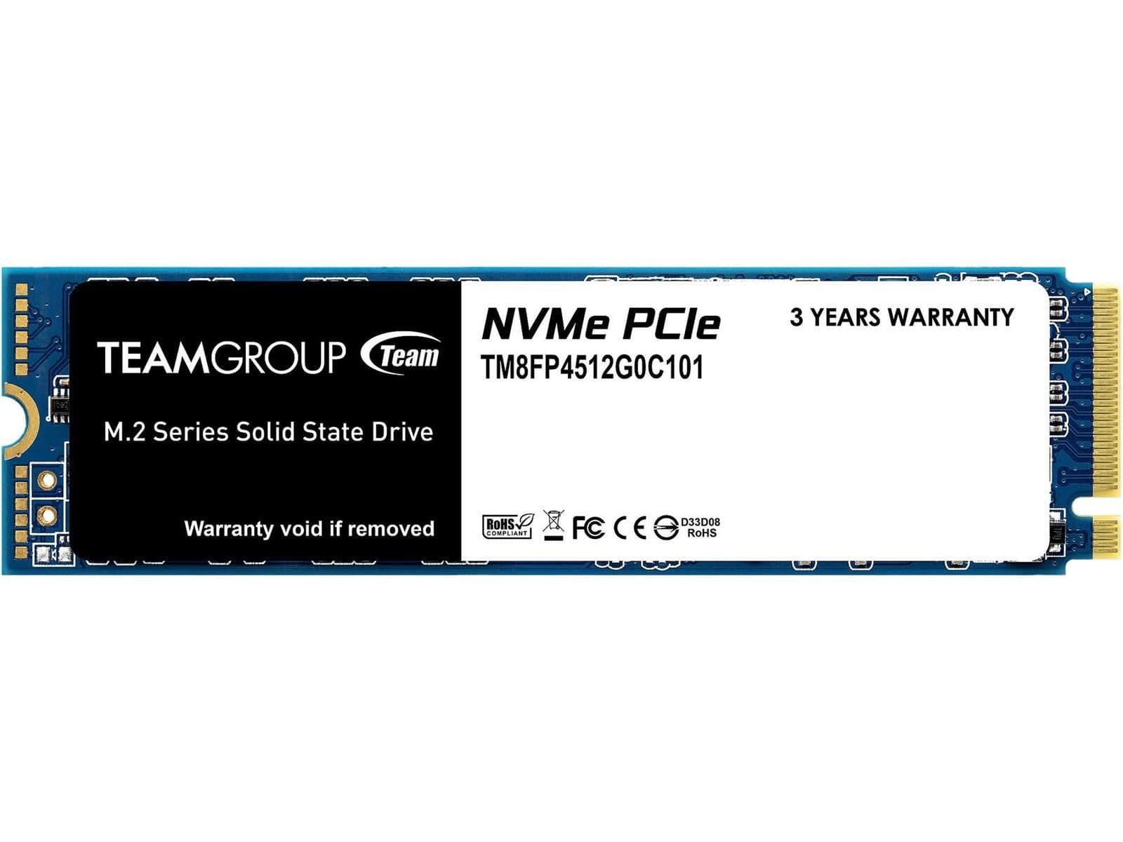 TEAMGROUP MP34 512GB SSD M.2-2280 PCIe 3.0 NVMe main image