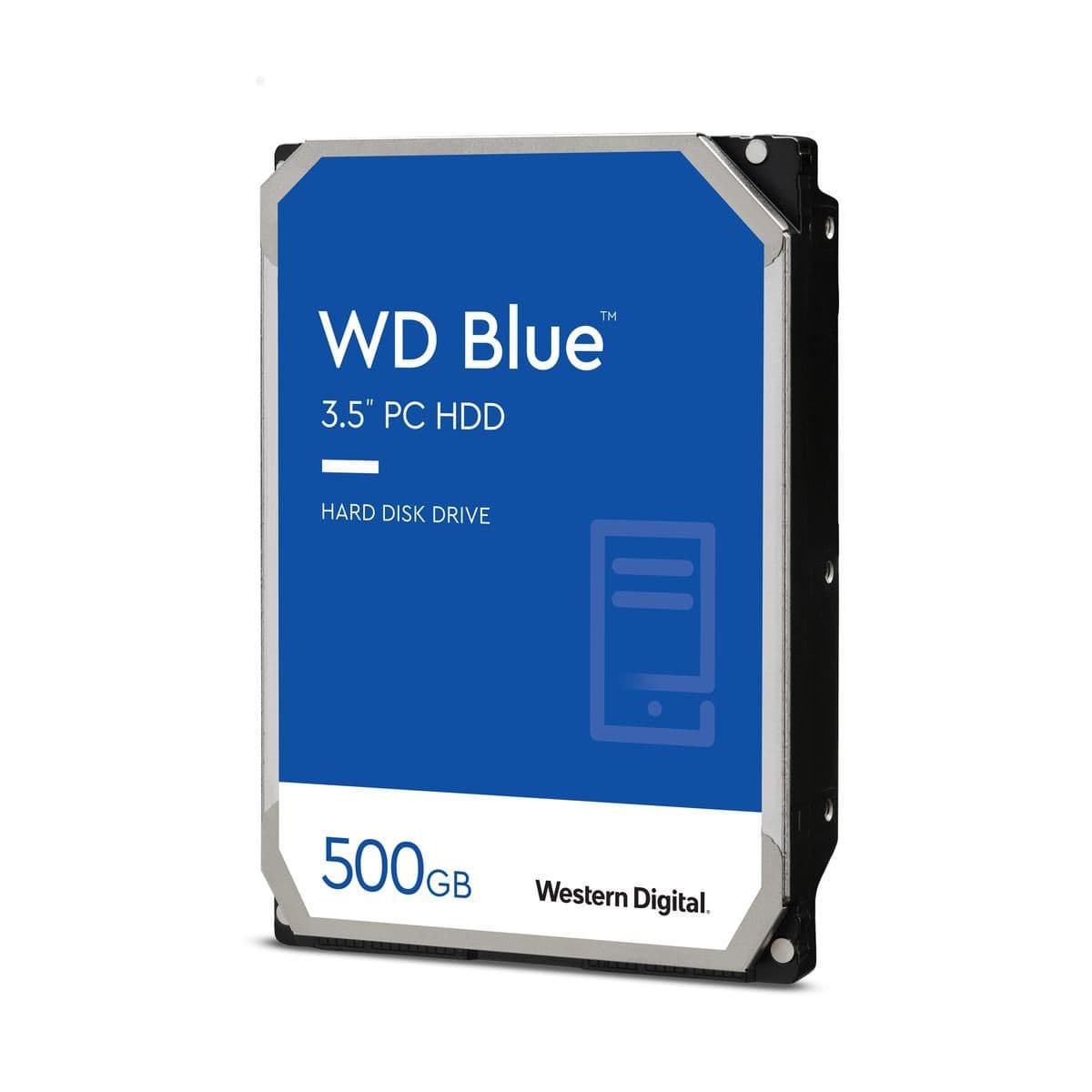 Western Digital Blue 500GB HDD 5400RPM 3.5" SATA 6.0 Gb/s Internal image
