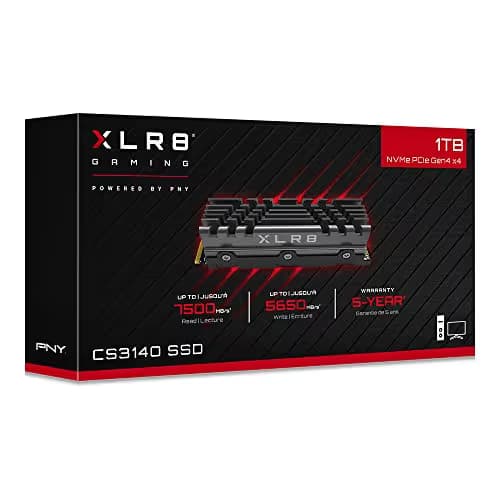 PNY XLR8 1TB M.2 SSD PCIe 4.0 NVMe (w/Heatsink) image