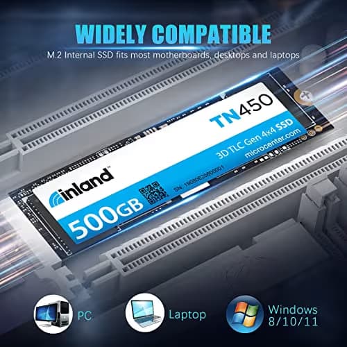 Inland TN450 500GB SSD M.2-2280 PCIe 4.0 X4 NVMe image