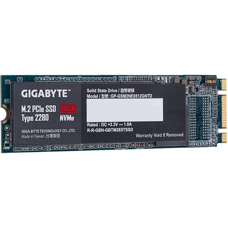 Gigabyte GP-GSM2NE8512GNTD 512GB SSD M.2 2280 PCIe 3.0 X2 NVMe main image