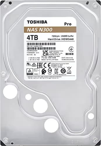 Toshiba N300 Pro 4TB HDD 7200RPM 3.5" SATA image