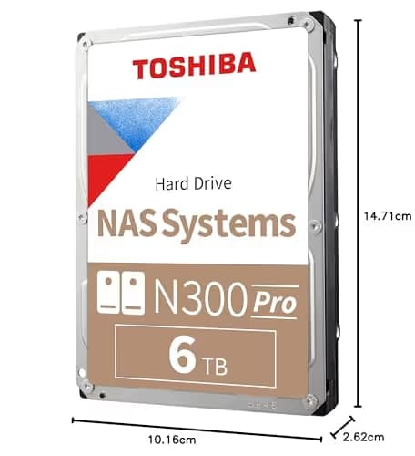 Toshiba N300 Pro 6TB HDD 3.5" 7200RPM SATA image