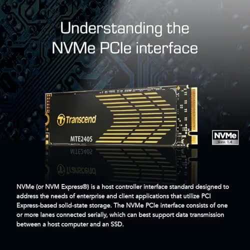 Transcend MTE240S 1TB M.2-2280 SSD PCIe 4.0 X4 NVMe image