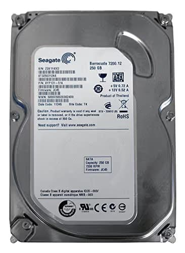Seagate BarraCuda 250GB HDD 7200RPM 3.5" SATA 6.0 Gb/s Internal main image