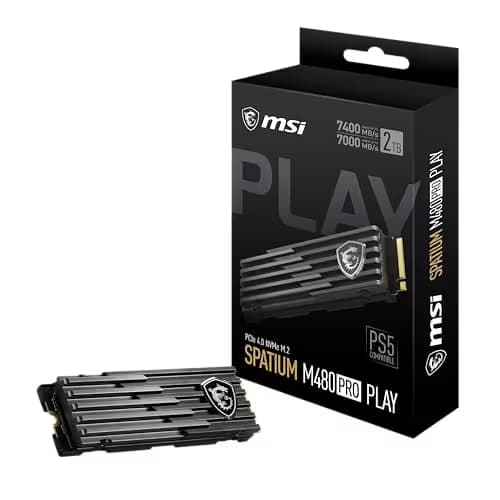MSI SPATIUM M480 PRO PLAY 2TB SSD M.2-2280 PCIe 4.0 X4 NVMe image