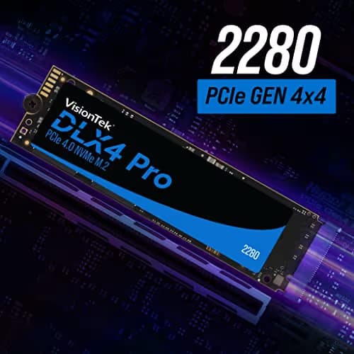 VisionTek DLX4 Pro 4TB M.2-2280 SSD PCIe 4.0 X4 NVMe image