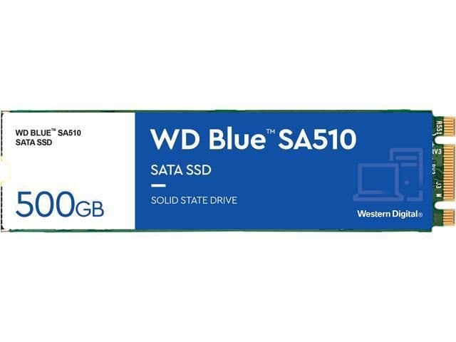 Western Digital Blue SA510 500GB SSD M.2-2280 SATA main image