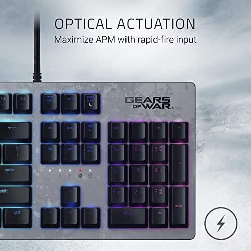 Razer Huntsman Gears of War 5 Edition RGB Wired Optical-Mechanical Gaming Keyboard image