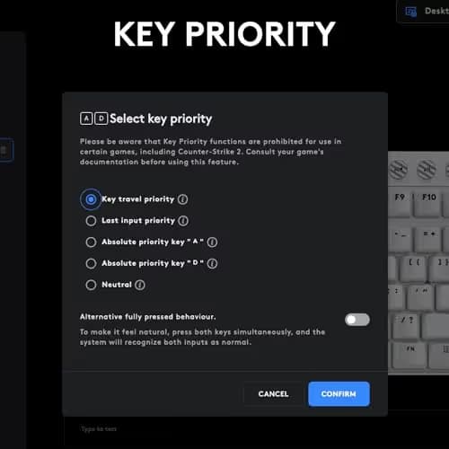 Logitech PRO X RAPID RGB Logitech Magnetic Analog Wired Gaming Keyboard image