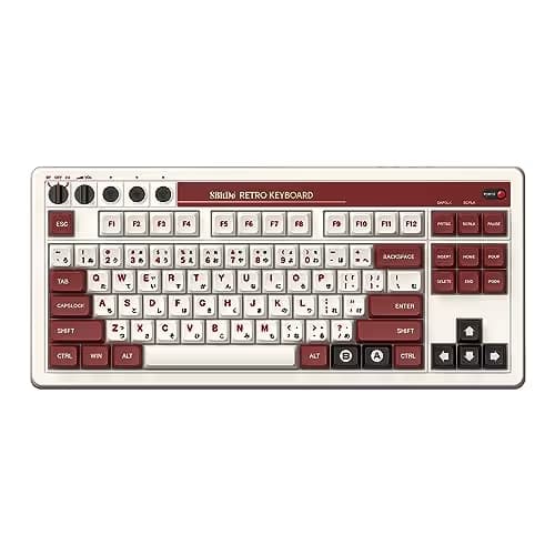 8BitDo Retro Fami Wired/Bluetooth/Wireless Mechanical Gaming Keyboard image