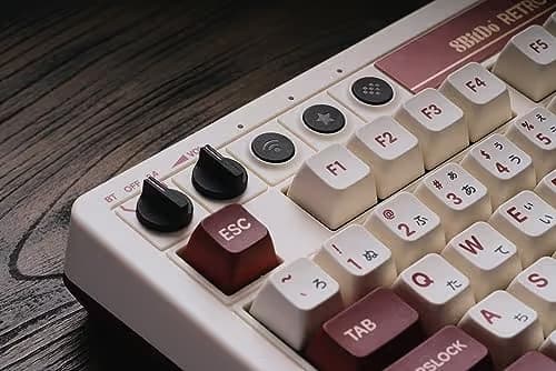 8BitDo Retro Fami Wired/Bluetooth/Wireless Mechanical Gaming Keyboard image