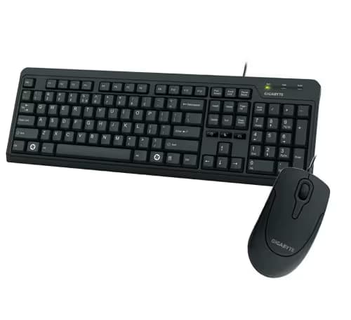 Gigabyte KM5300 Wired Standard Keyboard With Optical Mouse main image