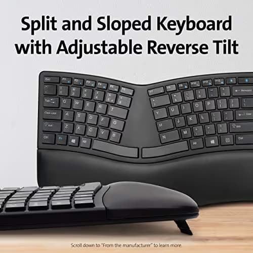 Kensington Pro Fit Ergo Bundle Wireless Ergonomic Keyboard image