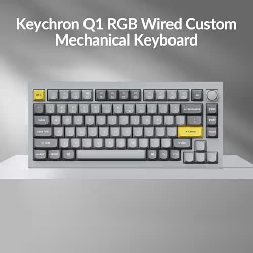 Keychron Q1 QMK V2 Knob Wired Mini Custom Mechanical Keyboard image