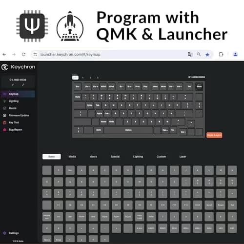 Keychron Q1 QMK V2 Knob Wired Mini Custom Mechanical Keyboard image
