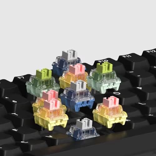 IQUNIX ZX75 Dark Side RGB Wireless/Bluetooth/Wired Gaming Keyboard image