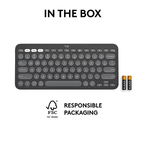 Logitech Pebble Keys 2 K380S Bluetooth Standard Keyboard image