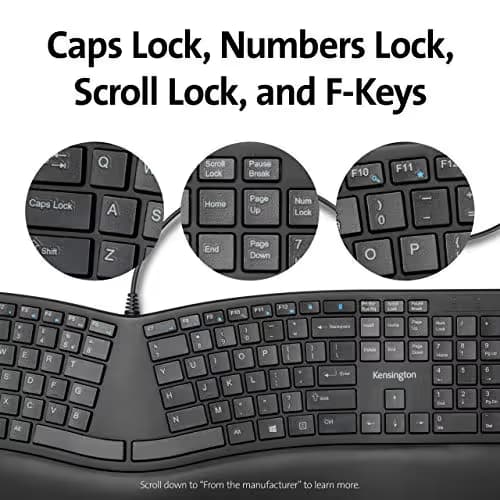 Kensington Pro Fit Ergo Wireless Ergonomic Keyboard image