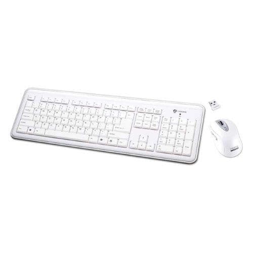 Buslink RF-6577L-WH Wireless Standard Keyboard With Laser Mouse image