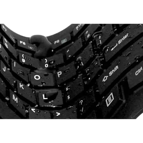 Adesso Antimicrobial Waterproof Wired Flex Mini Keyboard image