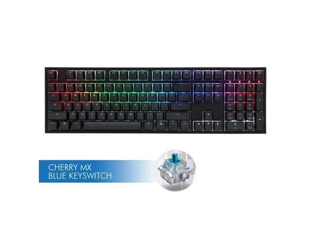 Ducky One 2 RGB Wired Standard Cherry MX Blue Mechanical Keyboard image