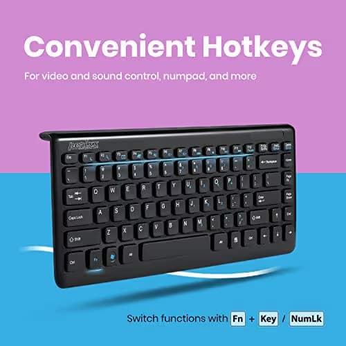 Perixx PERIDUO-707B PLUS Wireless Standard Keyboard With Optical Mouse image
