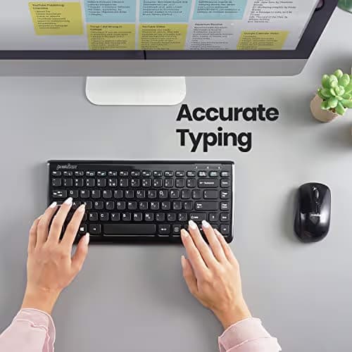 Perixx PERIDUO-707B PLUS Wireless Standard Keyboard With Optical Mouse image