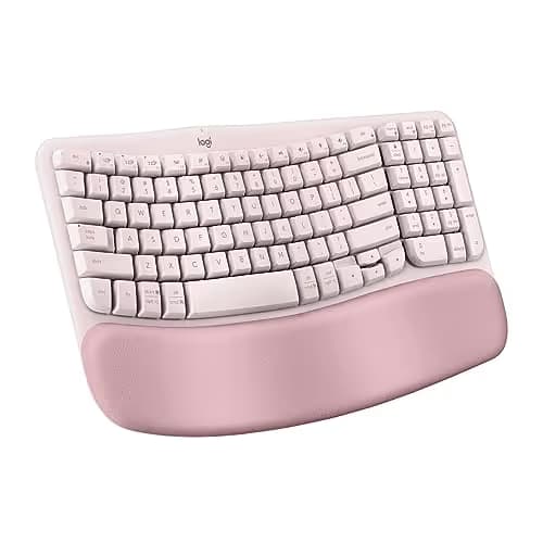 Logitech Wave Keys Ergonomic Bluetooth/Wireless/Wired Keyboard main image