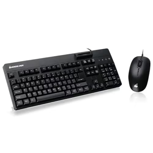IOGEAR GKBSR202TAAKIT Wired Standard Keyboard with Optical Mouse main image
