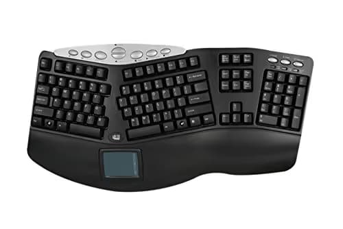 Adesso PCK-308B Wired Ergonomic Keyboard With Touchpad image