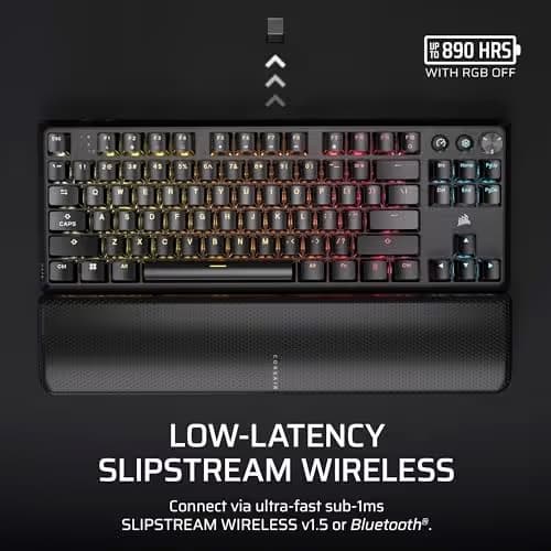 Corsair K70 CORE TKL RGB Bluetooth/Wireless/Wired Gaming Keyboard image