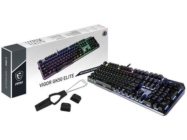 MSI VIGOR Kailh BOX White RGB Wired Gaming Keyboard main image