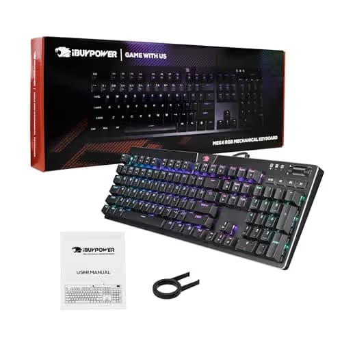 iBuypower MEK 4 RGB Cherry MX Brown Mechanical Gaming Keyboard image