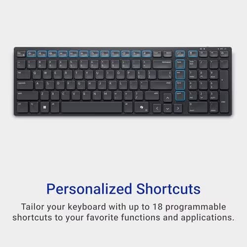 Dell KM5221W Wired/Wireless Standard Keyboard With Optical Mouse image