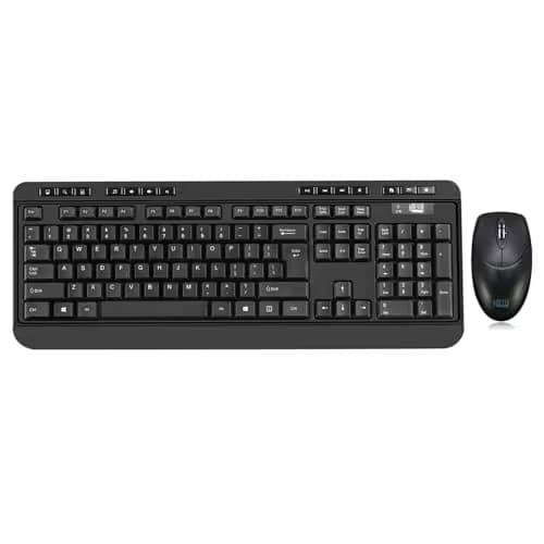 Adesso WKB-1320CB Wireless Standard Keyboard With Optical Mouse image