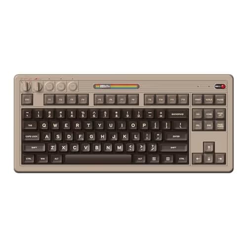 8BitDo Retro C64 Wired/Bluetooth/Wireless Kailh Box White V2 Gaming Keyboard image