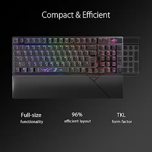 Asus ROG Strix Scope II 96 ROG NX Snow RGB Wireless/Bluetooth/Wired Mechanical Gaming Keyboard image