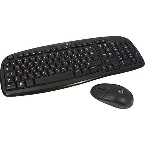 Logitech EX 100 Cordless Desktop Wireless Standard Keyboard With Optical Mouse main image